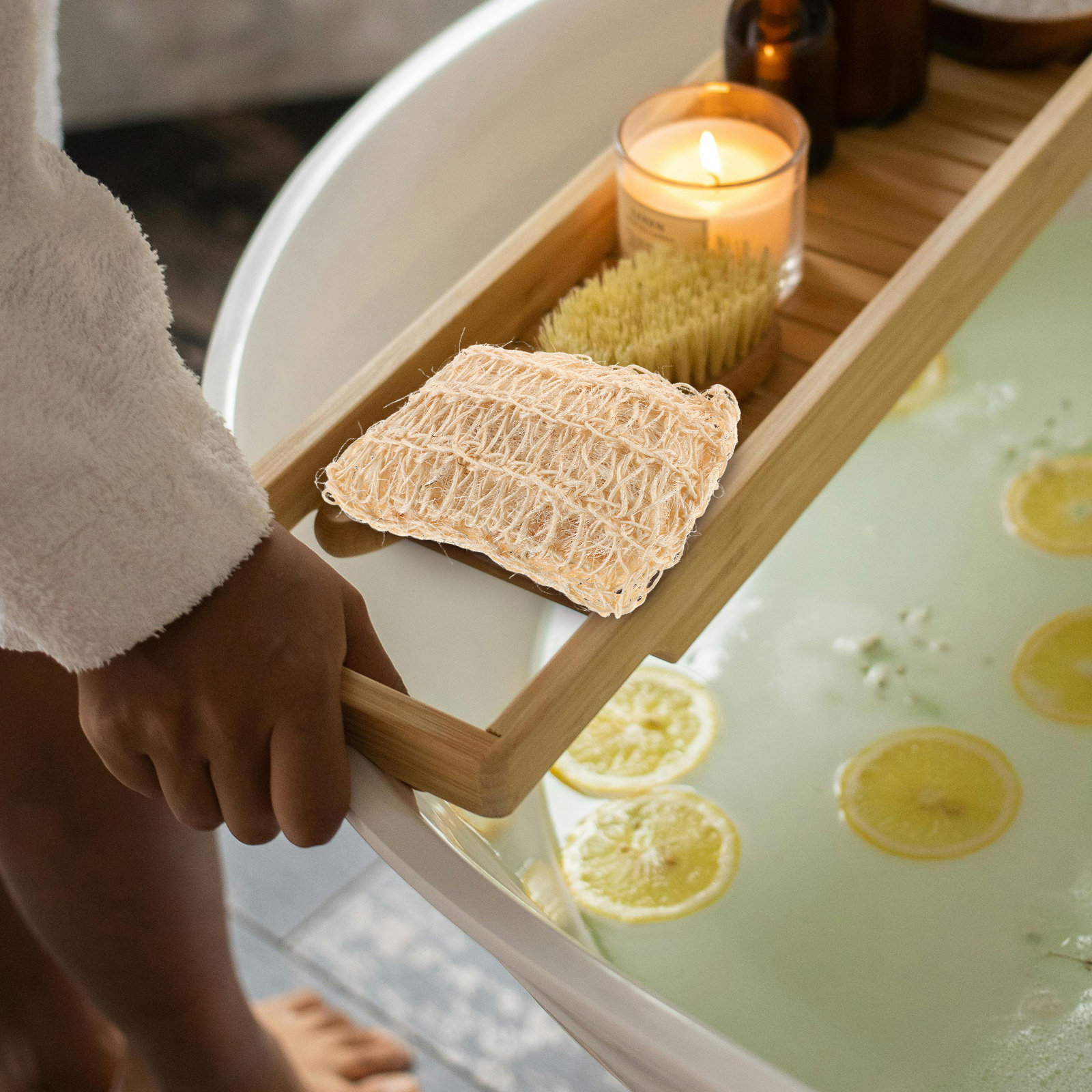 Body Loofah Natural - 2 adet lif kabağı banyo topu
