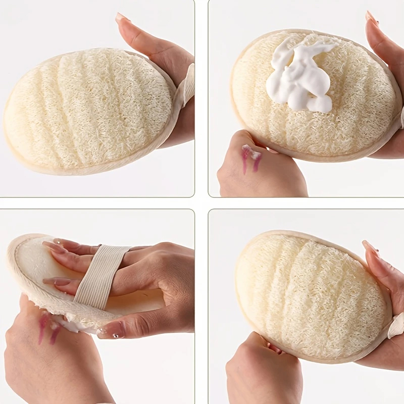 Body Loofah Natural - Doğal Yumuşak Duş Fırçası Temizleyici Ped