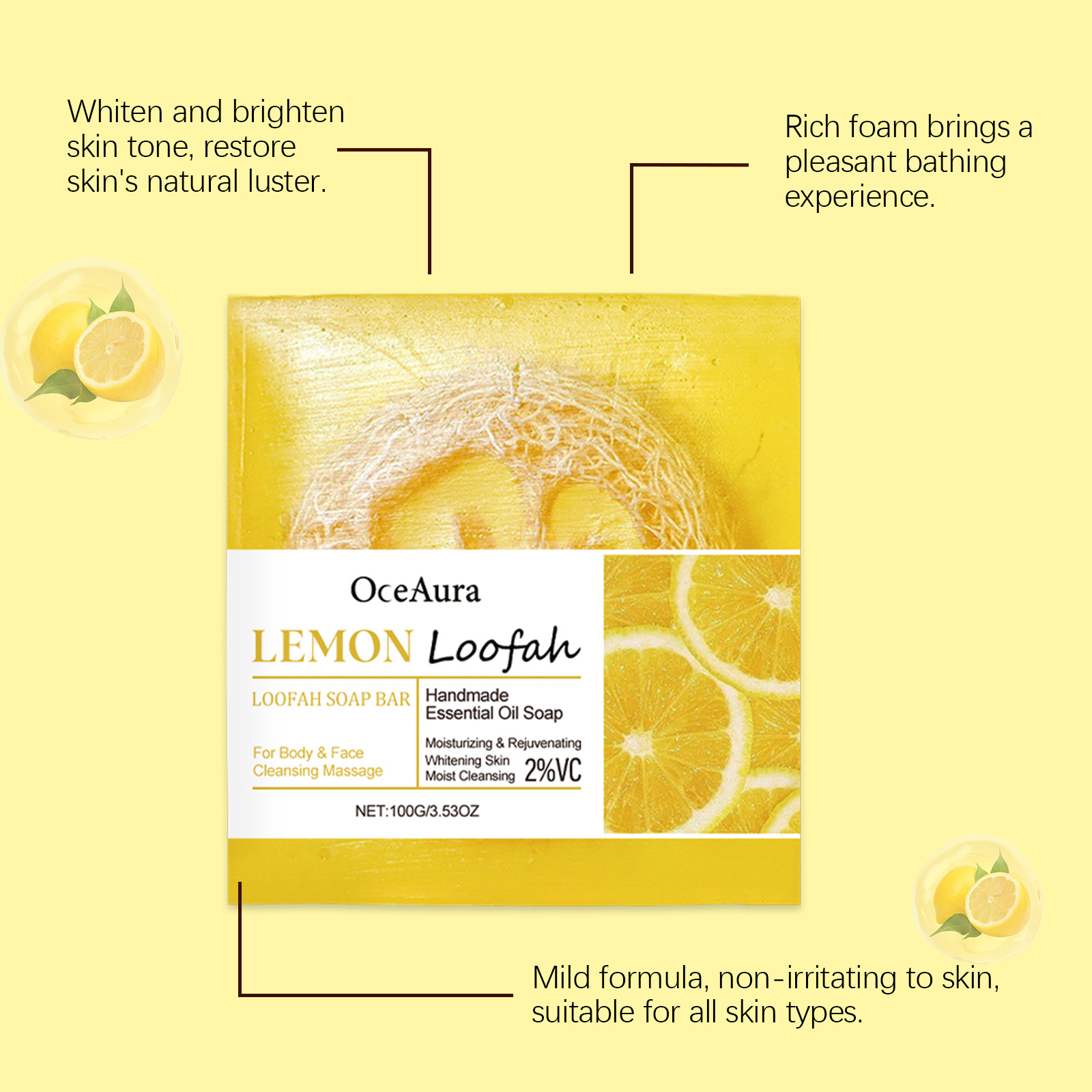 Limonlu Lifli El Yapımı Sabun  - Body Loofah Natural incelemesi ve fiyatı