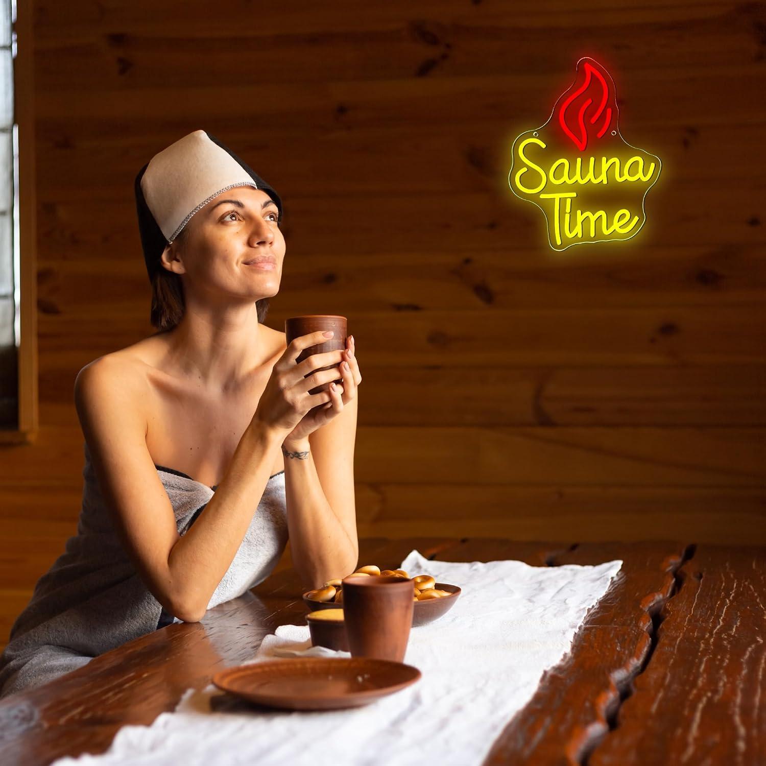 Sauna Zamanı Neon Tabela USB K - Home Spa Wellness incelemesi ve fiyatı