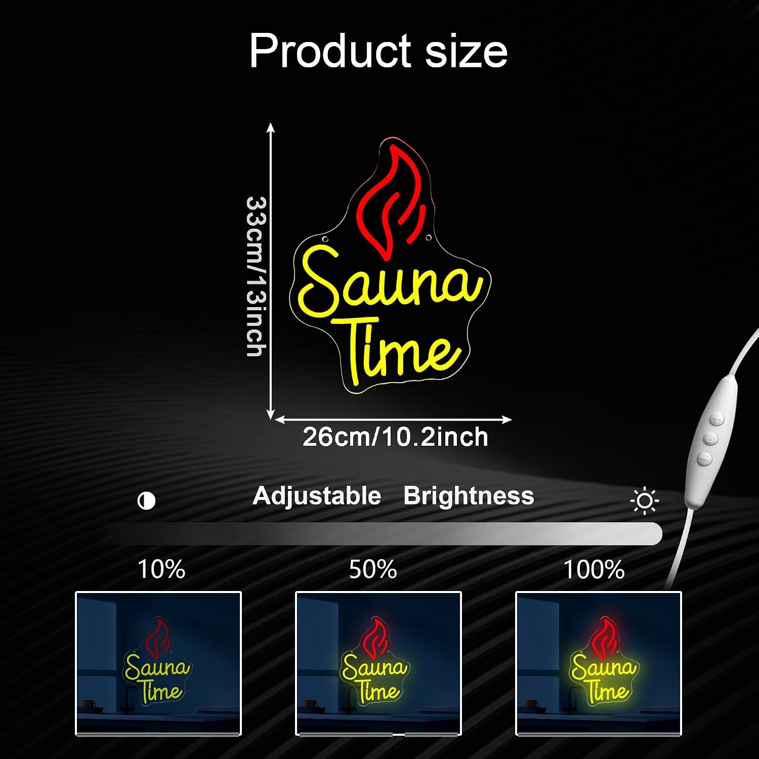 Sauna Zamanı Neon Tabela USB K - Home Spa Wellness incelemesi ve fiyatı